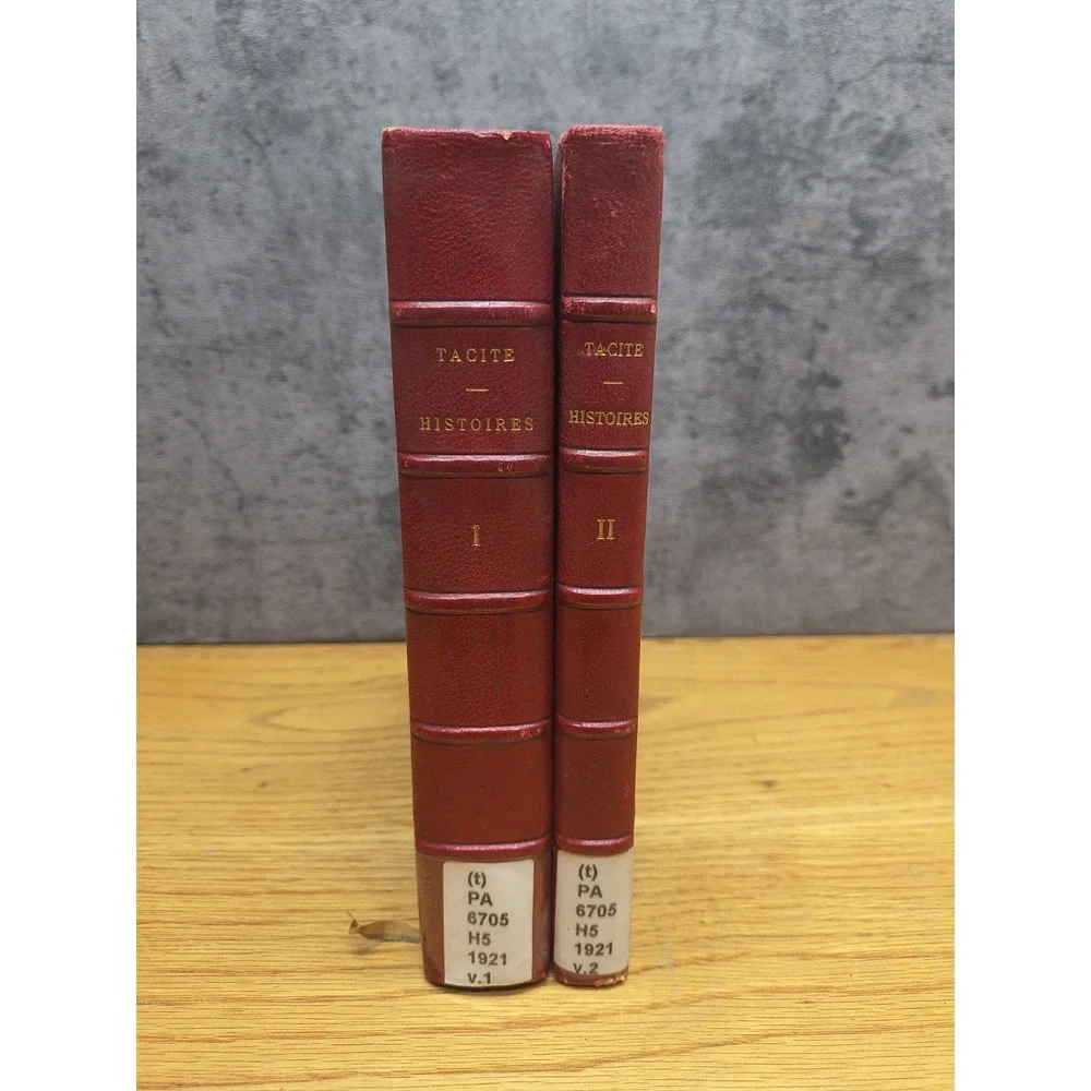 Tacite Histoires Les Belles 1‎ & 2 - 1921